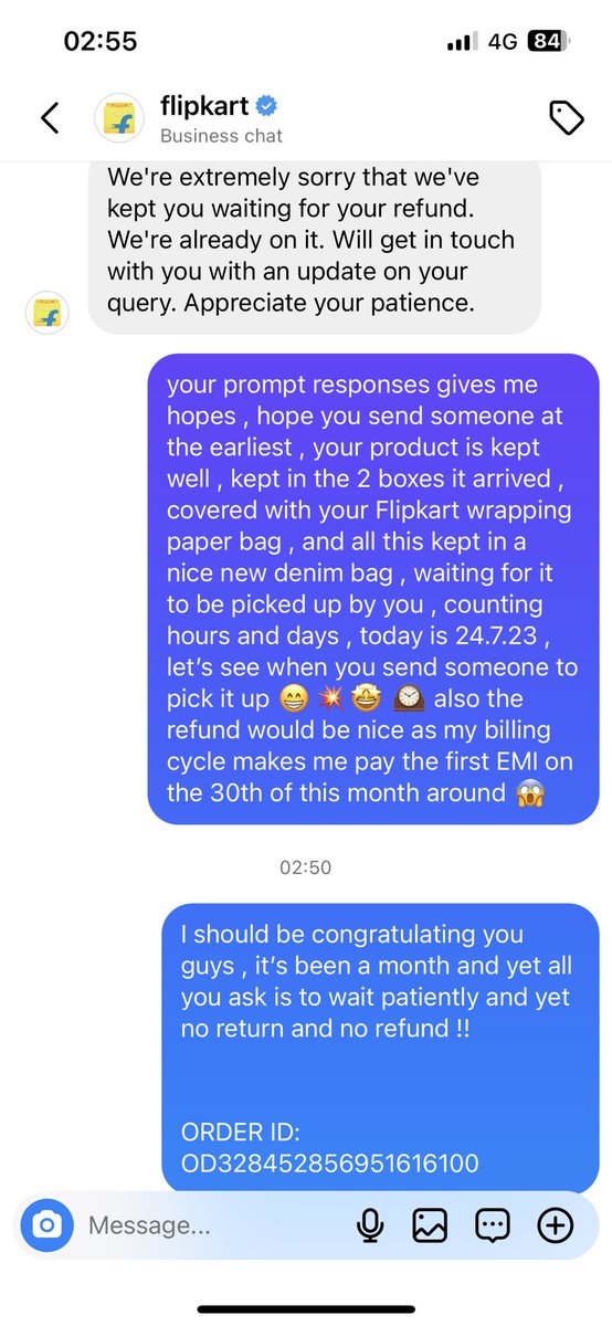 amynhooda's tweet photo. @flipkartsupport it’s been exactly a month since you guys delivered the fake AirPods Pro @Flipkart and the only thing I have been hearing from you is to wait patiently @Apple @AppleSupport @_sachinbansal @FlipkartStories made a mistake by ordering from you guys @flipkartsupport https://t.co/p6oeOmU4u7