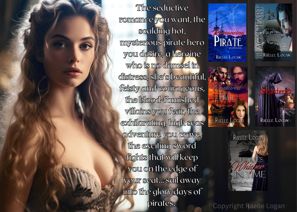Love a Scorching Hot Pirate, a Feisty Beauty, Steamy Romance, Twists, Turns, Secrets and Lies, Sword fights, Revenge and Dangerous High Seas Adventure?
#book #books #romance #BookLover #booktwitter #bookrecommendations #HistoricalFiction #historicalromance amazon.com/author/raellel…