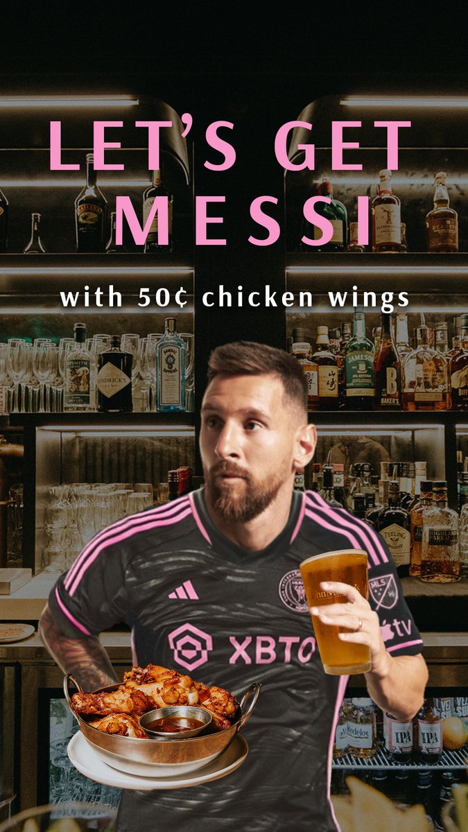 It can get real Messi with our 50¢ chicken wings 🤤