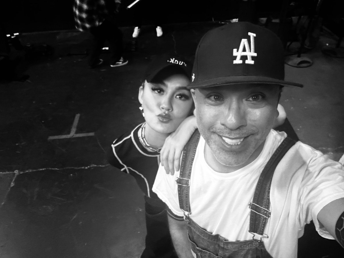 Shout out to <a href="/Jokoy/">Jo Koy</a> for hanging out all day at my shoot with the <a href="/JABBAWOCKEEZ/">JABBAWOCKEEZ</a> — I learned all my steps from him 🤫

If you haven’t seen the full dance video on my YT yet… what are you waiting for? 

#AGNEZMO #AGNEZMOGETLOOSE