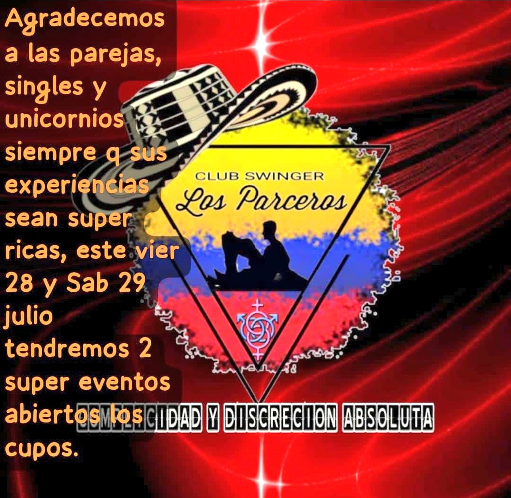 losparcerossw's tweet photo. Quieren ver lo q paso el sab en su club swinger Los parceros, solo dale rtw y bienvenidos este vier 28 y Sab 29 a nuestras fiestas swinger de alto voltaje 🔥🔥🔥🔥🔥😈. https://t.co/p2ilFju6nC