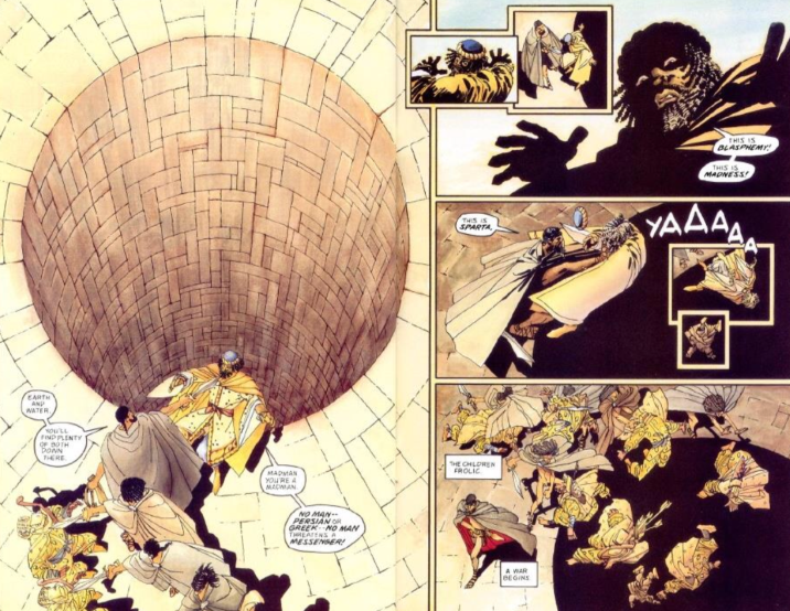 FilmsQuirky's tweet photo. July 26: Graphic Novel Film Adaption
#SuperSceneChallenge #FilmTwitter 📽️🎬
@Multiplat_Mike
#3OO (2006)
King Leonidas of Sparta and a force of 300 men fight the Persians at Thermopylae in 480 B.C.  #GerardButler 
Novel: Frank Miller (Author, Artist), Lynn Varley (Artist)
[3/3] https://t.co/rGRnBoKYzJ