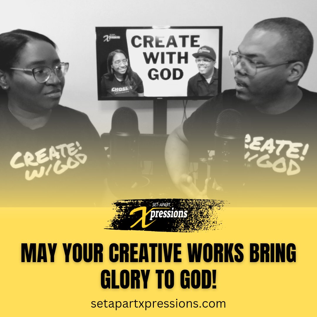 May your creative works bring glory to God! 🙌🏾

#forgodsglory #christiantshirts #jesusapparel  #jesustees #setapartxpressions