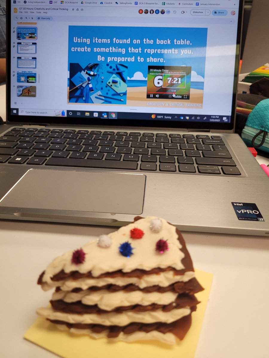 Shenoymaths's tweet image. Creativity ad critical thinking!
I am #multilayered versatile, #grit committed to learning, #fun ambiverted and #decadent like the  doberge torte representing me 😋
#giftedandtalentedtraining #irvingisd #learn2inspire2023
#lovetoteach #stem