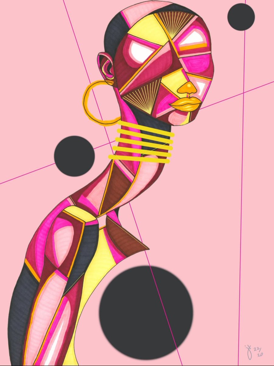jilliansuzanneA's tweet photo. Here's another sneak peek at one of the queens in my upcoming Queens coloring book.  The finished piece "Embedded" 1/1 has found a home on @KnownOrigin_io. To see available queens in my Queens Noir collection link in bio💗#cryptocollectables https://t.co/DoyUyrKTHy