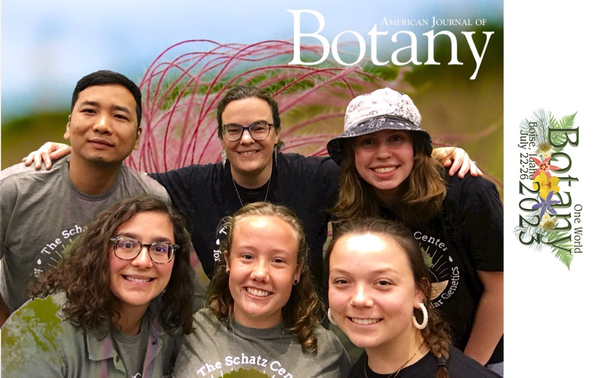 jilla_hamilton's tweet photo. Schatz Center for Tree Molecular Genetics is repping at #Botany2023 today……and even with one of our absolute favourite grassland perennials #PrairieSmoke ⁦@Botanical_⁩ https://t.co/KurnVFimxz