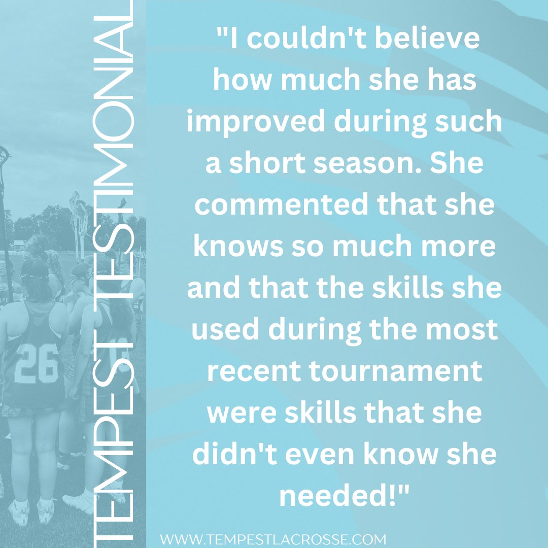 TempestLax's tweet photo. 🌊Tempest Testimonials 🌊 

We have INCREDIBLE families! THANK YOU for the best support. 

#TempestFam #GirlOverGame https://t.co/Bt15cPg2PO