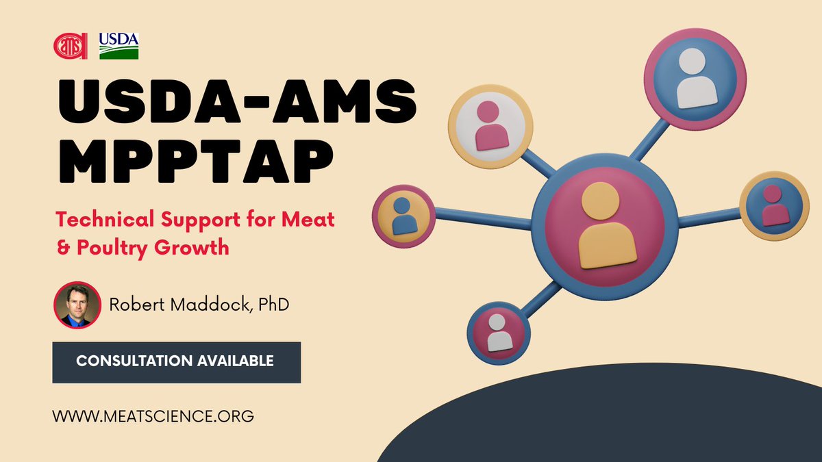 📢 Educators & consultants in meat industry! 🥩💡 Use our @USDA_AMS Meat & Poultry Processor Technical Assistance Program. For the services you need! #AMSA #MPPTAProgram #MeatScience
