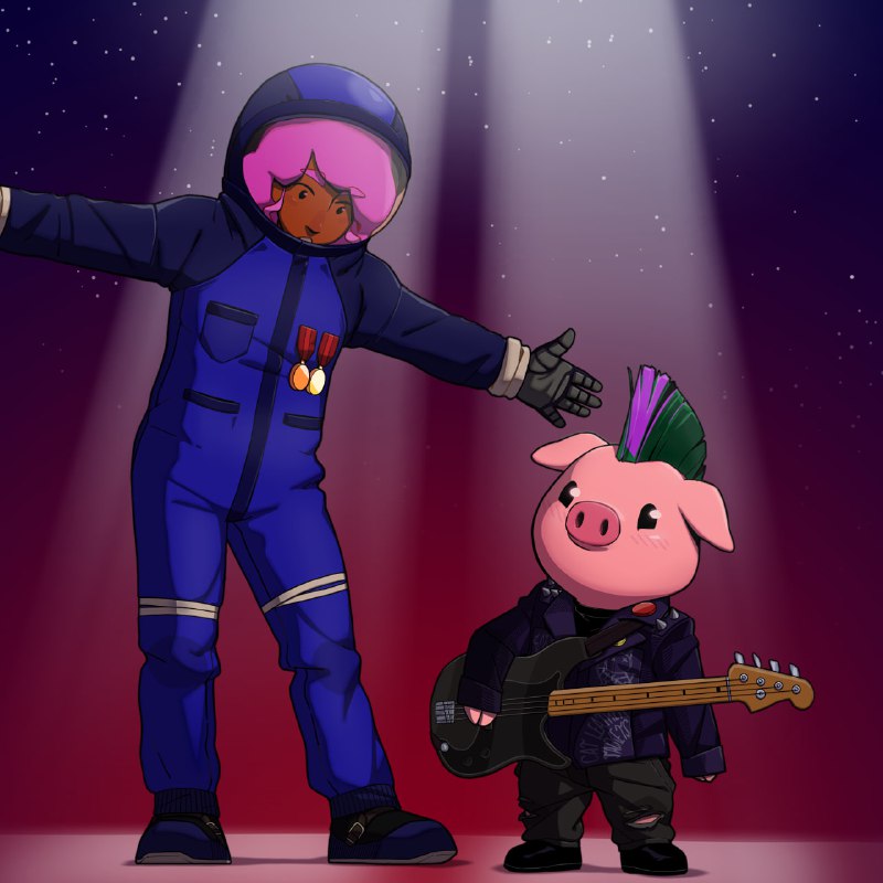 garoastudios's tweet image. Nesta Terça Casual da Garoa, Buyk explorou seu lado rebelde enquanto Priya fez um treinamento em zero-G

E por decisão unânime decidimos trocar os protagonistas dos dois jogos, então wishlistem Pig Leather Jackets e Astro Cat:
