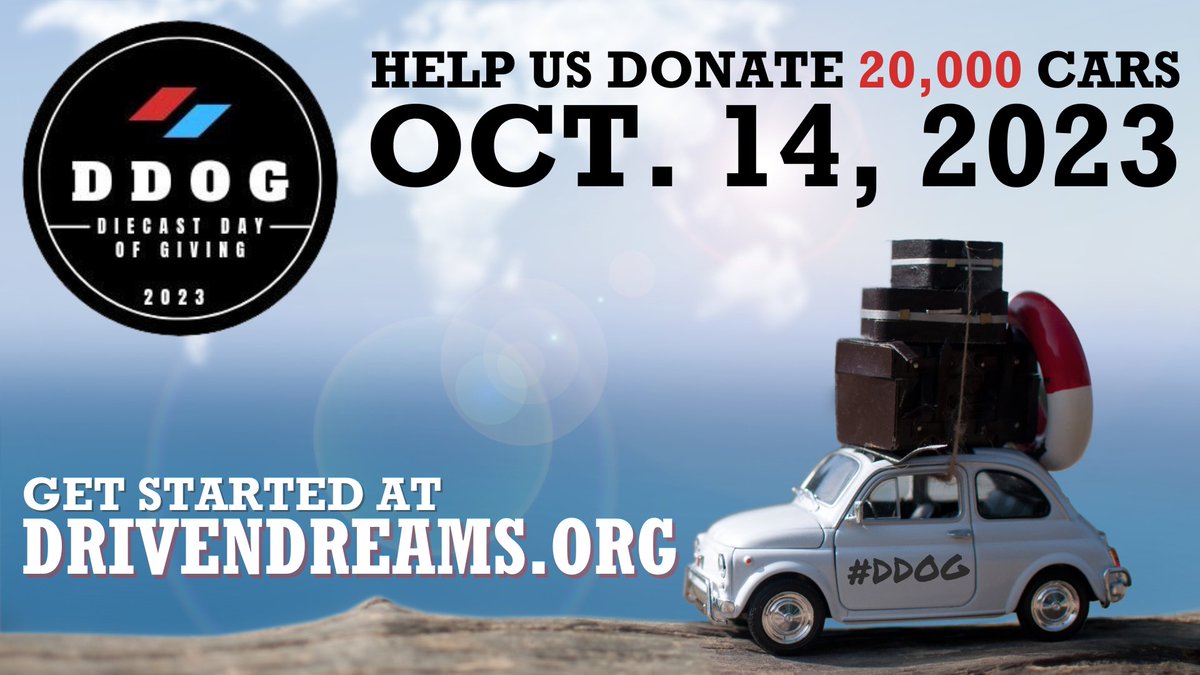 TWYCE Diecast (@chickfilaallday) on Twitter photo The Diecast Day of Giving is October 14, 2023 this year. It’s a wonderful way to brighten a child’s holiday in the coming months. Please drop a comment with any questions on how you can participate. It’s so easy! <a href="/fireballtim/">Fireball Tim Garage</a> <a href="/Mike_Zarnock/">Hot Wheels TV with Mike Zarnock</a> <a href="/RutledgeWood/">Rutledge Wood</a> The Diecast Day of Giving is October 14, 2023 this year. It’s a wonderful way to brighten a child’s holiday in the coming months. Please drop a comment with any questions on how you can participate. It’s so easy! <a href="/fireballtim/">Fireball Tim Garage</a> <a href="/Mike_Zarnock/">Hot Wheels TV with Mike Zarnock</a> <a href="/RutledgeWood/">Rutledge Wood</a>
