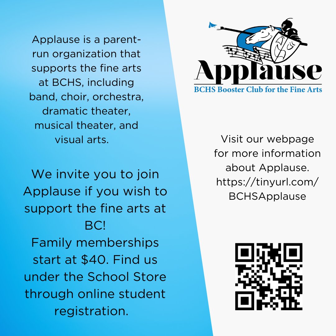 Join Applause now in the School Store while registering your students for the coming school year!