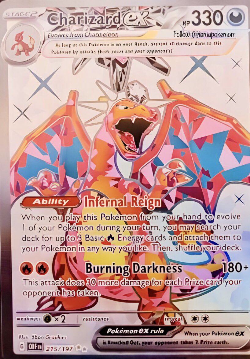 Charizard ex (215/197), Busca de Cards