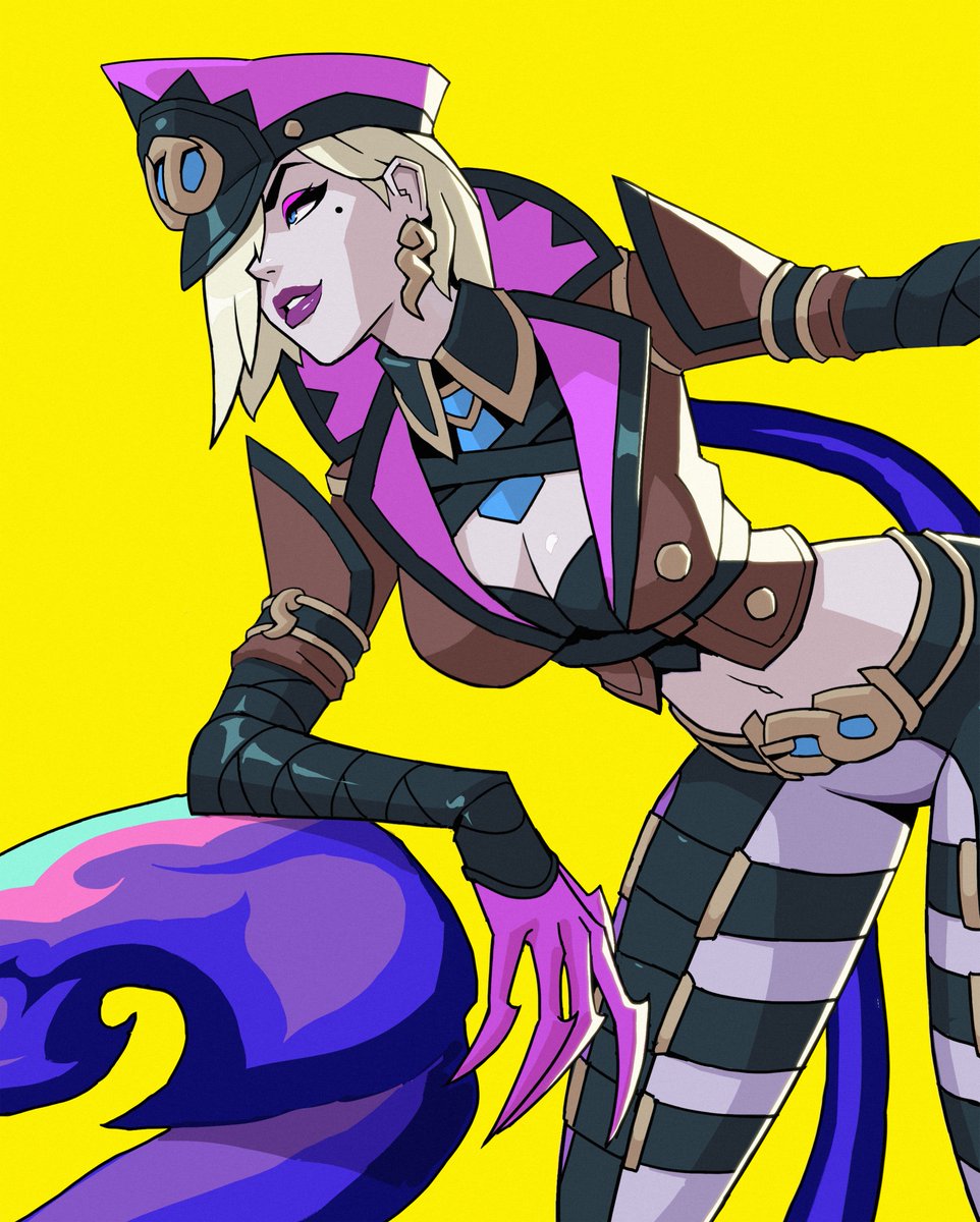 RiotDenwhat's tweet image. Here’s my hi-res Eve idle sprite for the metagame. I made time to work on Eve since she was my first main back in 2009. Also because @vladbacescu made a gorgeous, jaw-dropping design!