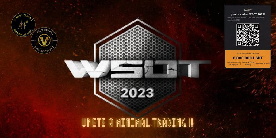 AnyelaRios7's tweet photo. Estamos listos para el #WSOT23 de @Bybit_Official @MinimalTrader_ y @AnyelaRios7 vamos unir fuerzas para representar a LATAM con todo!! Así que si operas desde #Bybit Únete a nuestro equipo
link de registro en el siguiente twitt 👇 o directamente desde el Código QR de la imagen https://t.co/MZfKV1uAC3