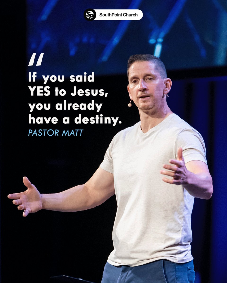 SouthPoint4u's tweet photo. Once you've said "YES!" to Him, your life will never be the same! 💯❤️

#SouthPointChurch #LeonardtownMD #SermonQuote #PastorsQuote #YESToJesus #LifeWithJesus https://t.co/3W0skWNuFS