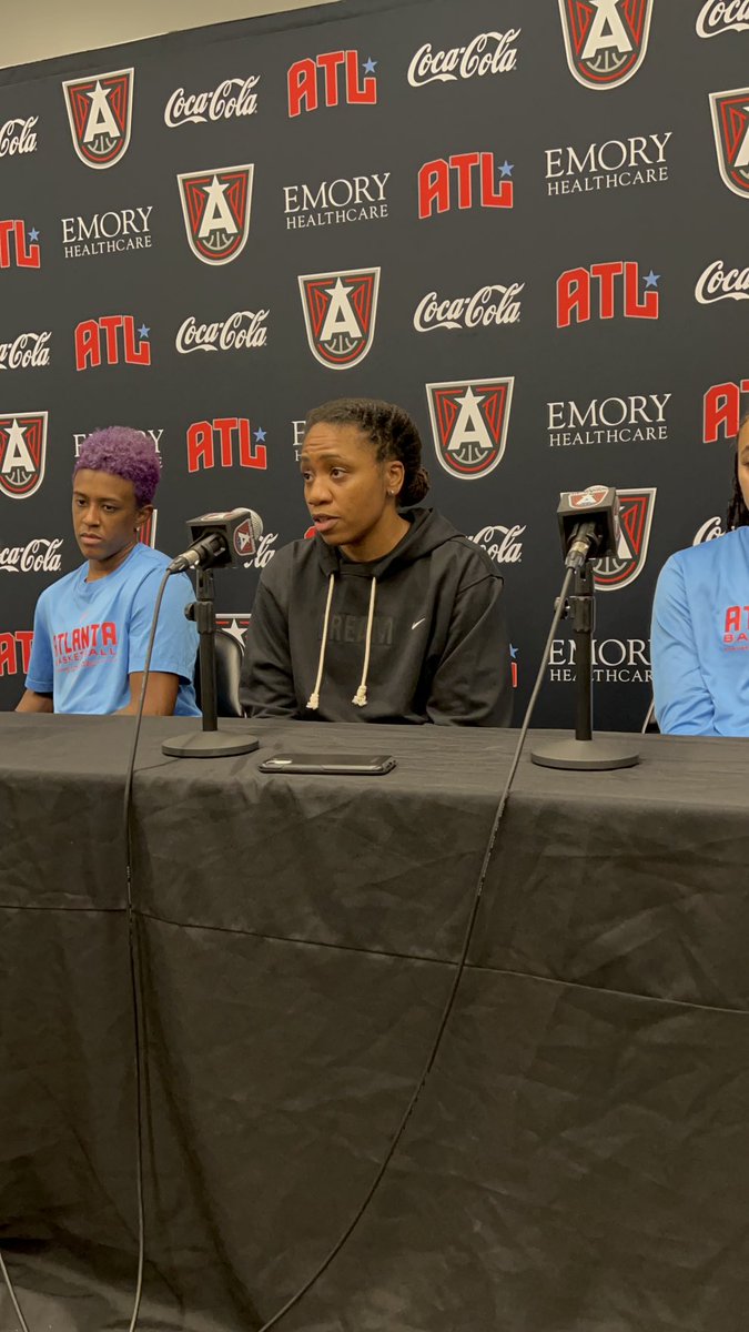 Asked Coach Wright 3 things the #AtlantaDream need to do today to get back in the win column:

1️⃣ Forget about #CTSun. That’s done. Gotta move on.

2️⃣ Re-direct focus because the next important game is TODAY.

3️⃣ Go out and execute the game plan.