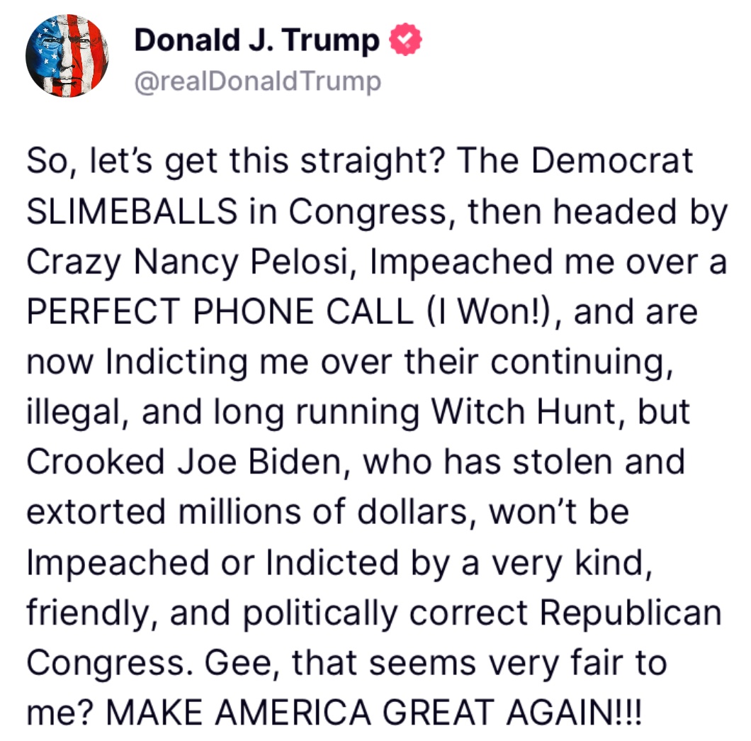 What are REPUBLICANS doing as they watch Biden weaponize the FBI & DOJ & commit election interference by smearing & indicting the 2024 PRESIDENTIAL Front Runner? 
Its what they do in a #BananaRepublic Especially when everyone knows about #BidenBribery his #InfluencePeddling & the…