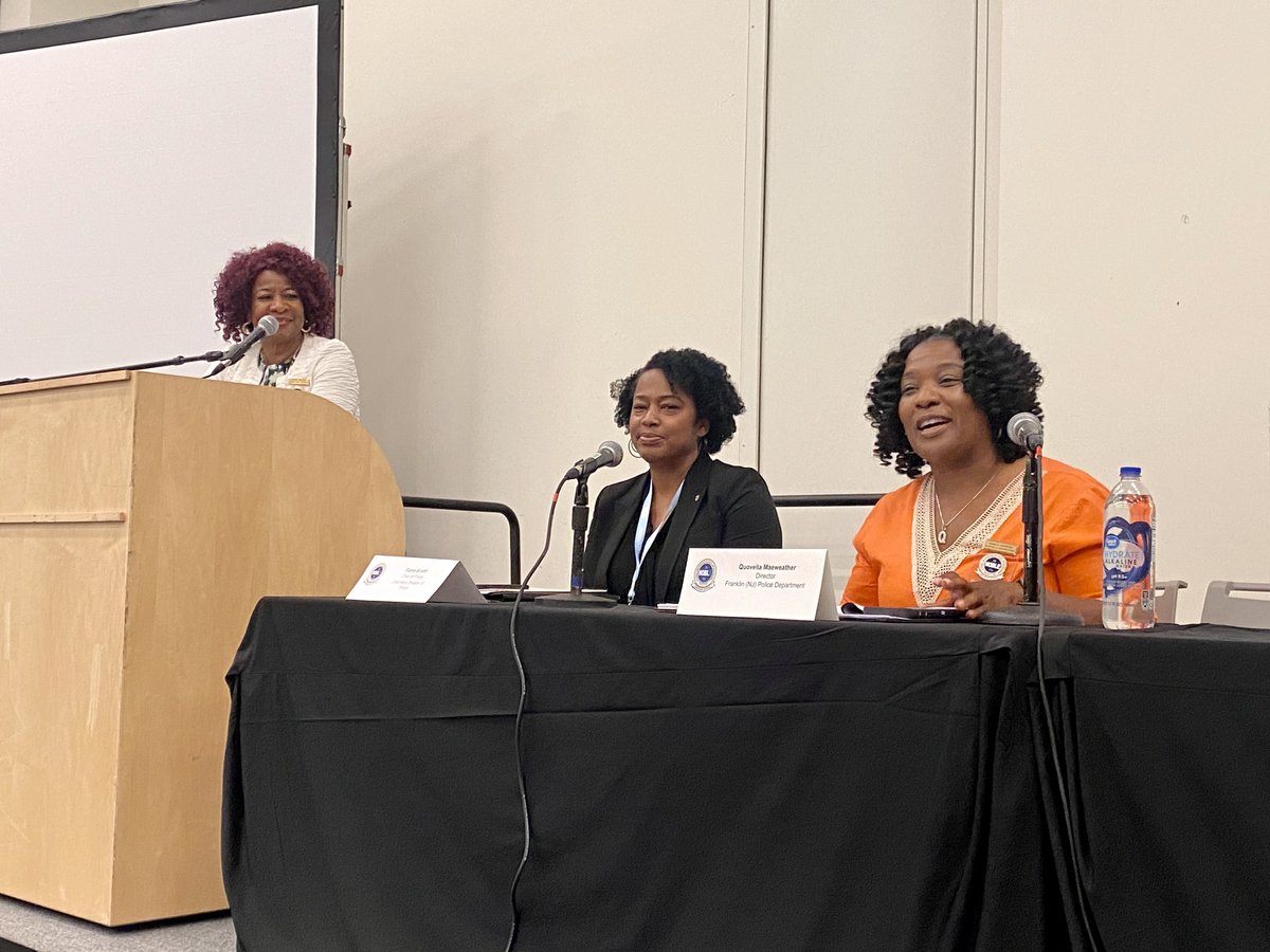noblenatl's tweet photo. What a day at #NOBLE47!
✅Working with federal agencies
✅Building trust between police and students
✅Reducing gun violence
✅Human trafficking awareness
✅Mental health in law enforcement
✅And table talks with NOBLE's female CEOs, police chiefs, and sheriffs
So much to learn! https://t.co/HcatP2BVA6