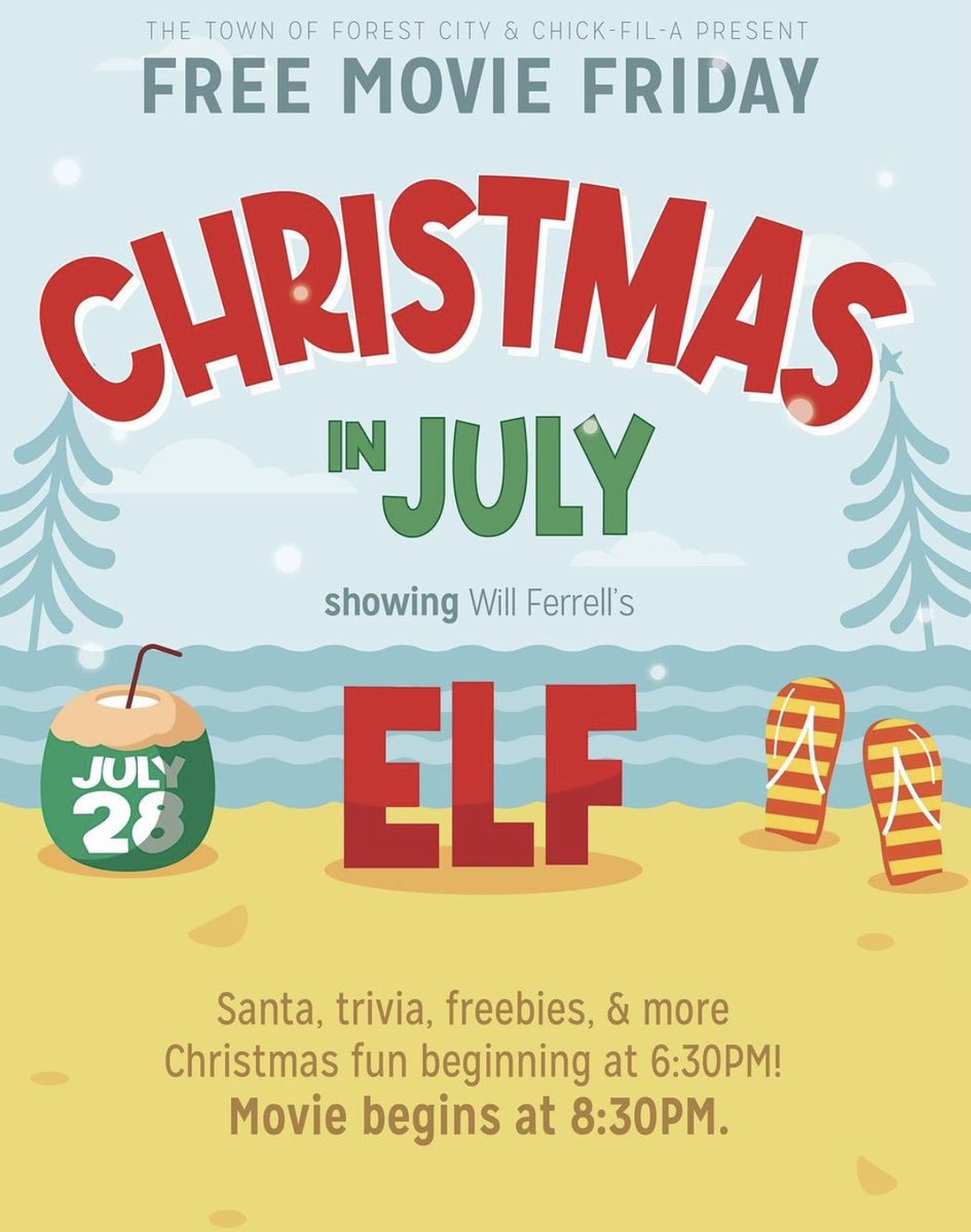 It’s almost time for Christmas in July at POPS! 🎄 We pulled some strings with our good friend St. Nick and convinced him to join us for Free Movie Friday this week!

We’ll have Santa, trivia, freebies, &amp; more Christmas magic beginning at 6:30pm. The movie begins at 8:30. 🎥