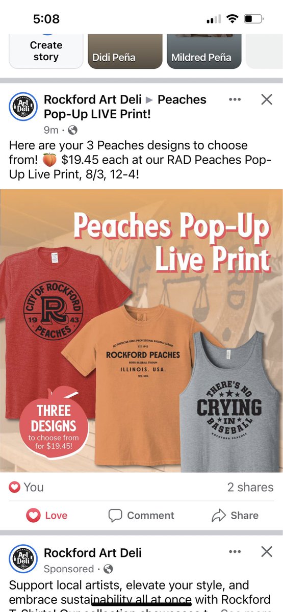 I am so ready for this #RockfordPeaches