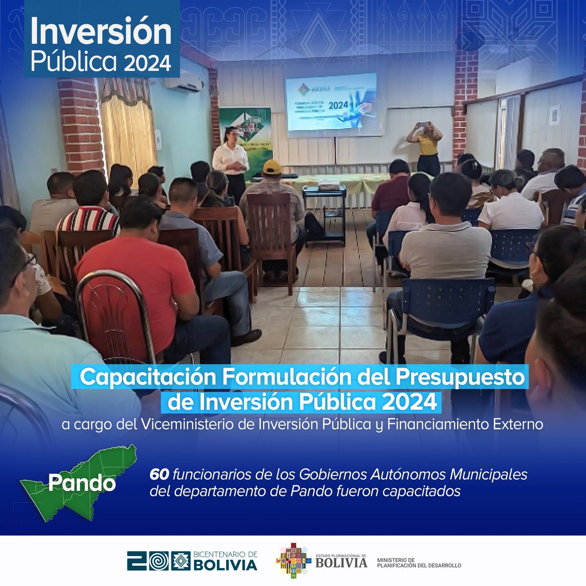 minplanifica's tweet photo. 1/2 #MPD | El Viceministerio de Inversión Pública y Financiamiento Externo #VIPFE dependiente del Ministerio de Planificación del Desarrollo, en cumplimiento a sus competencias como Órgano Rector del Sistema Nacional de Inversión Pública, https://t.co/zt8gP7j7kd