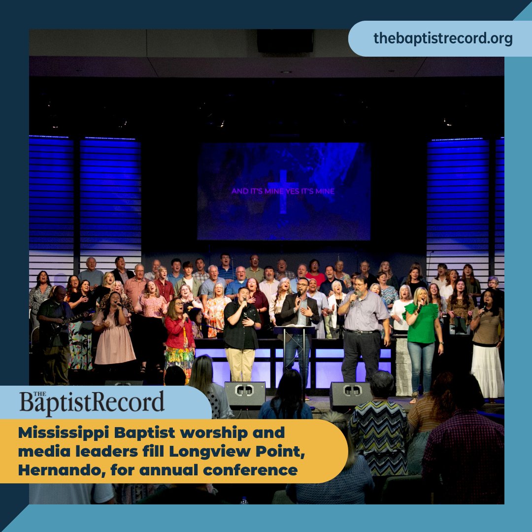 MSBaptists's tweet photo. New Article! 
Mississippi Baptist worship and media leaders fill Longview Point, Hernando, for annual conference

Read full article here: https://t.co/9NClYMihJZ https://t.co/a1EO0e07xY