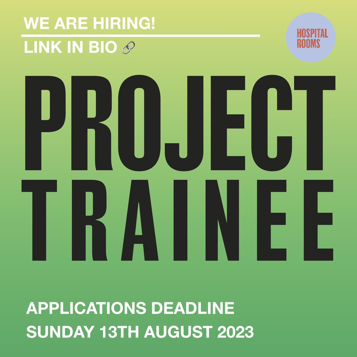 We’ve an exciting opportunity for 2 student Project Trainees to join our team, working alongside Project Curators on every stage of our projects.
This opportunity is open to individuals who are under-represented in the creative industries
<a href="/_CreativeAccess/">Creative Access</a>
hospital-rooms.com/careers