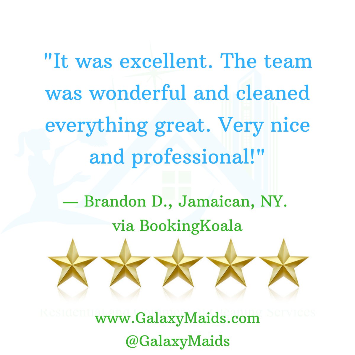 It's been a busy summer, but our focus remains on delivering the highest quality cleaning service to each and every client. It's great to hear positive feedback from our clients! Thank you! #🙏#GalaxyMaids #5Stars #cleaningservice
