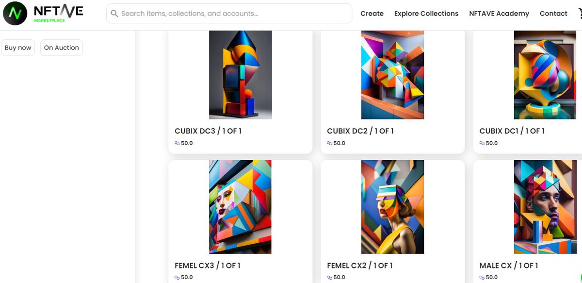 Reidefidrumer's tweet photo. 🎨🔥 Don't miss out on the captivating collection "Cubix: Emotion at the Pure State of Cubism Art" by my talented friend @Bwengne142565 on NFTAVE Marketplace. 🚀 Follow Bwengne on Twitter for more updates! 🎉 #NFTArt #Cubism #NFTAVE #DigitalArt #Crypto https://t.co/GPOcc7ObNb
