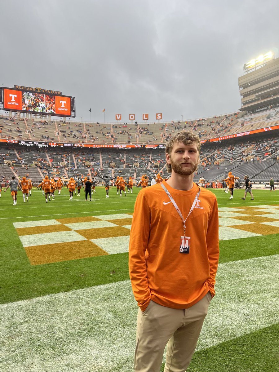 WyethWilson's tweet photo. Today was the end of an eight-year journey working with UT Athletics communications.

Hard to put into words what being able to do this job has meant to me, but for a Knoxville native and lifelong Vol, it’s been an absolute dream come true. 

Thanks for everything, @Vol_Sports ✌️ https://t.co/cnaDNGdRw6