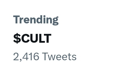 CultLazarus's tweet image. So here we are again and again!
$CULT #ModulusZK