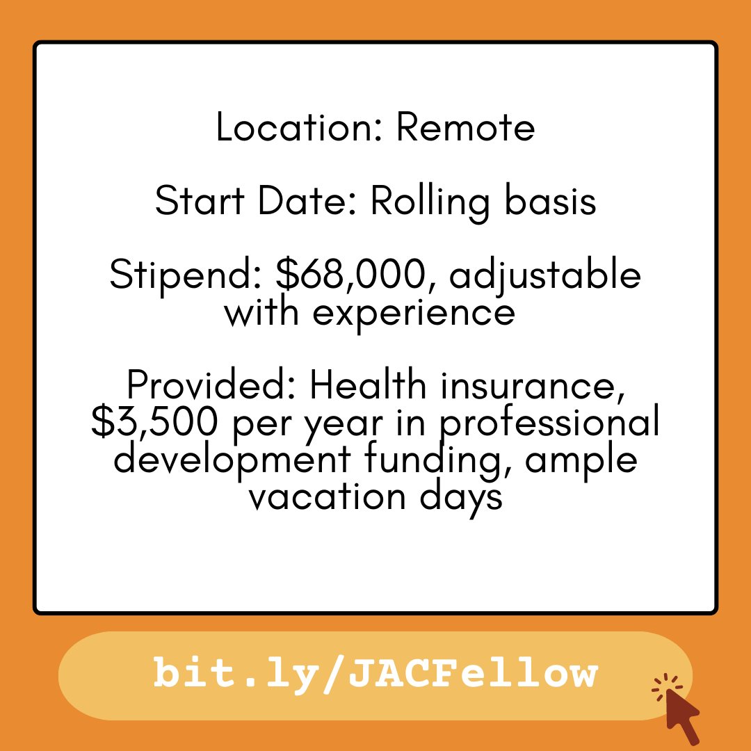 We're hiring! 

Are you or someone you know a recent JD interested in using litigation + communications strategies creatively? We're looking for a Law Fellow through <a href="/EJW_org/">Equal Justice Works</a> <a href="/CatalystJustice/">Justice Catalyst</a>, Skadden + others for the 2024 fellowship cycle. 

Learn more at bit.ly/JACFellow