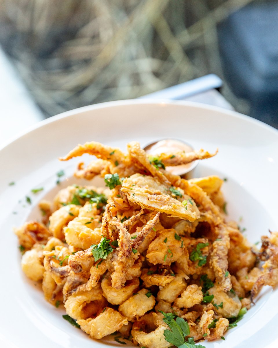 bocadoavalon's tweet photo. Like you after a day at the beach, our fried, crispy, golden calamari is a snacc! https://t.co/mxMvK6PZFv