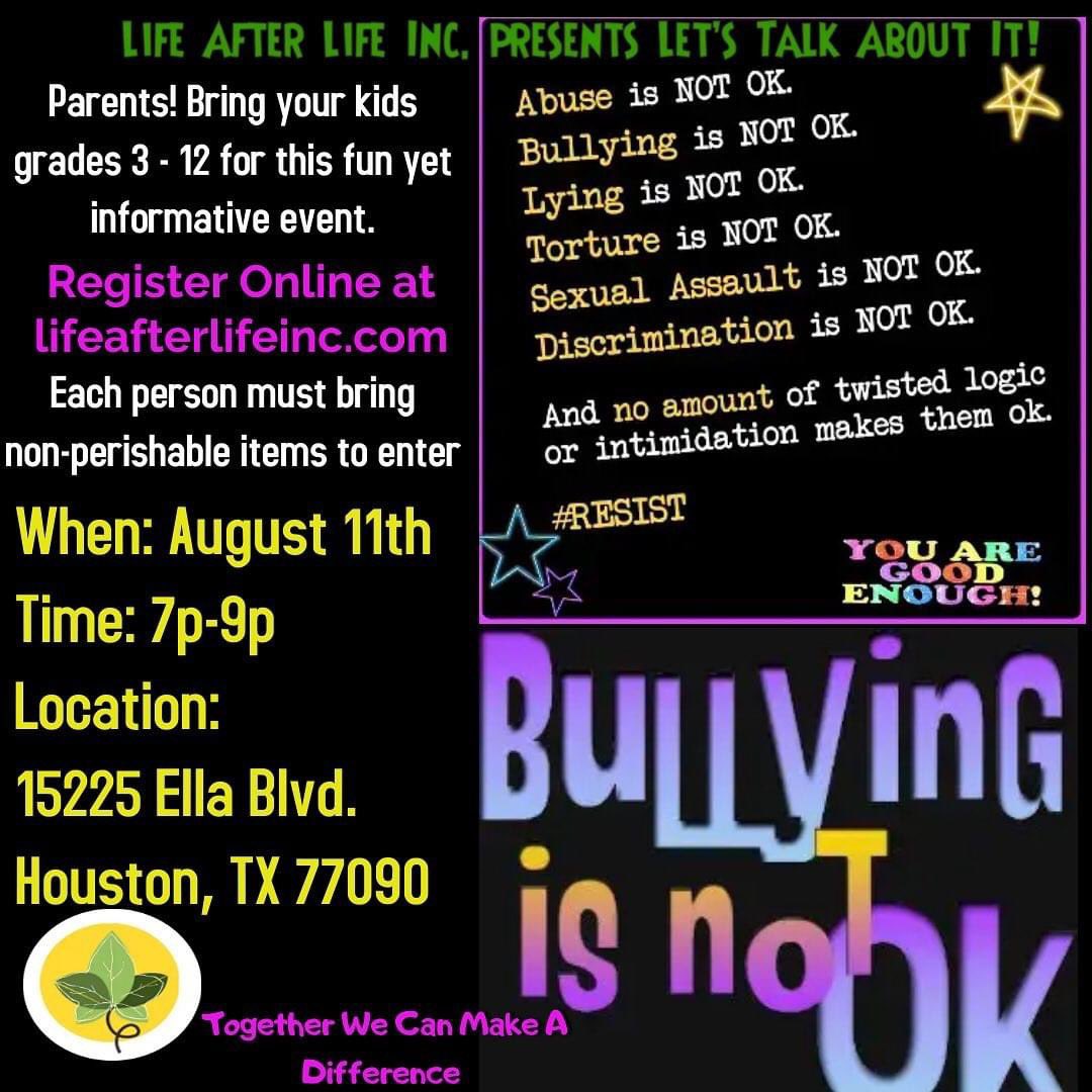 LifeAfter_Life's tweet photo. @AldineMS_AISD @SPeralta_AMS A great place to mention our free event for parents and their child! https://t.co/57CGwARkAu