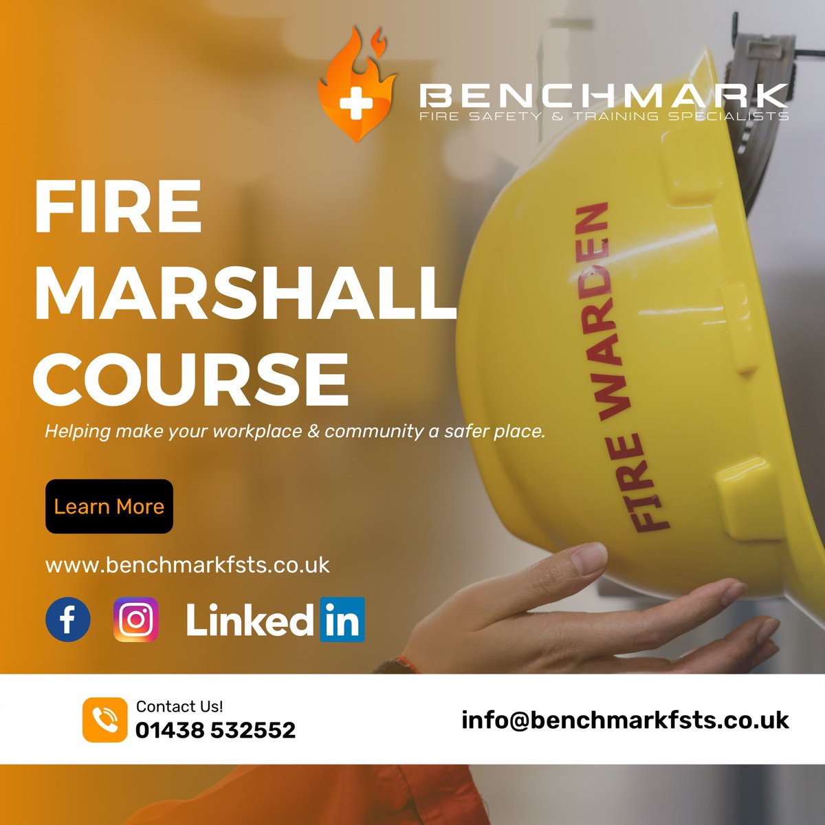 🧯Fire Marshal Training🧯

Is your training due? 
Want a better deal on your training?

Drop us an email now and let’s get you compliant and a better deal! 

📧 info@benchmarkfsts.co.uk 
📞 01438 532552

#fireextinguishers #servicing #benchmarkfsts #bestprice #firesafety