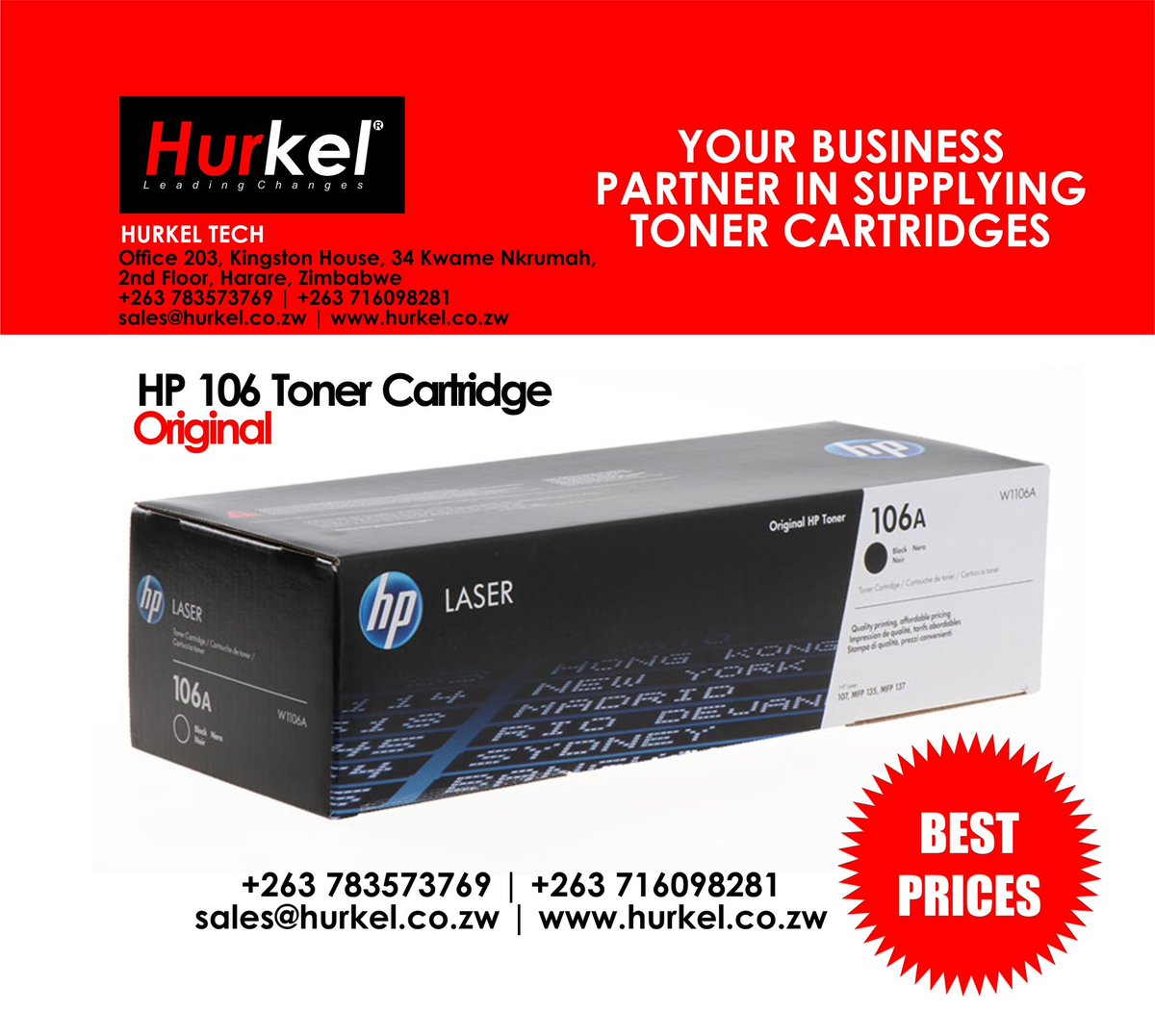 Hp 106A in stock. Only at Hurkel Tech