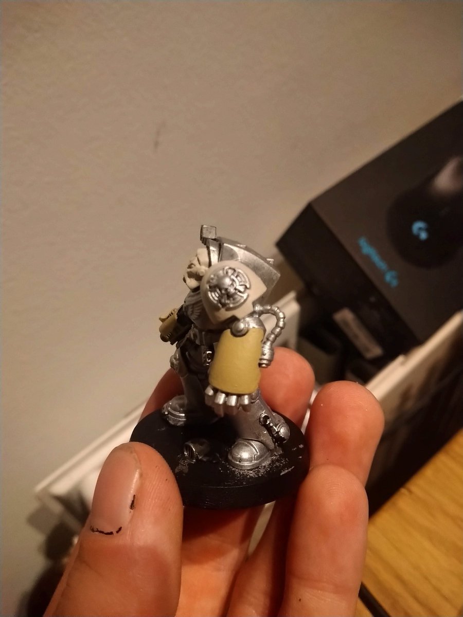 WarpEmu's tweet photo. I haven't posted for a good while, it has felt like years, I apologize.
So have an update on my Deathwing colour scheme for my chapter Duskguard. #WarhammerCommunity #Warhammer40k #Warmongers #Duskguard #DarkAngels #SuccessorChapter https://t.co/q7F5LZleSx