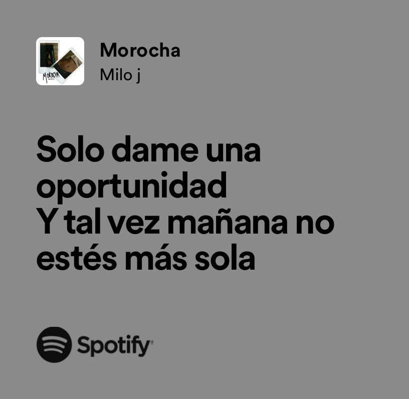LetraSptfy's tweet photo. milo j // morocha. https://t.co/y8wwOT7xKV