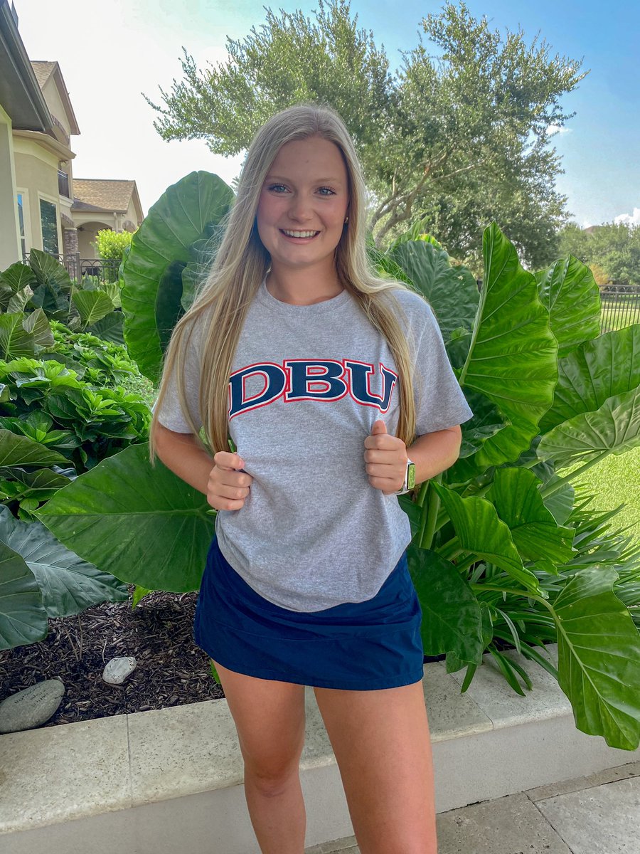 CarmenHarless's tweet photo. God is good! I am super excited to announce that I have committed to play volleyball at Dallas Baptist University! I would like to thank my mom, dad, and TAV Houston staff for all you have done to support me. Also thank you to Coach Jordan, Bri, and Sami for this opportunity! https://t.co/fgYF8kf7Ki