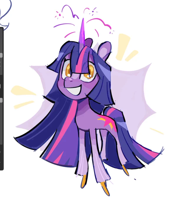Purple pony girl