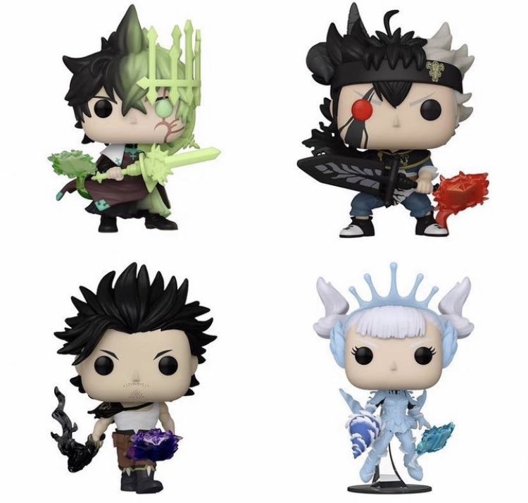 OOB with the new Black Clover Funko POPs! Thanks <a href="/funkoinfo_/">funkoinfo_</a> ~ #BlackClover #FPN #FunkoPOPNews #Funko #POP #POPVinyl #FunkoPOP #FunkoSoda