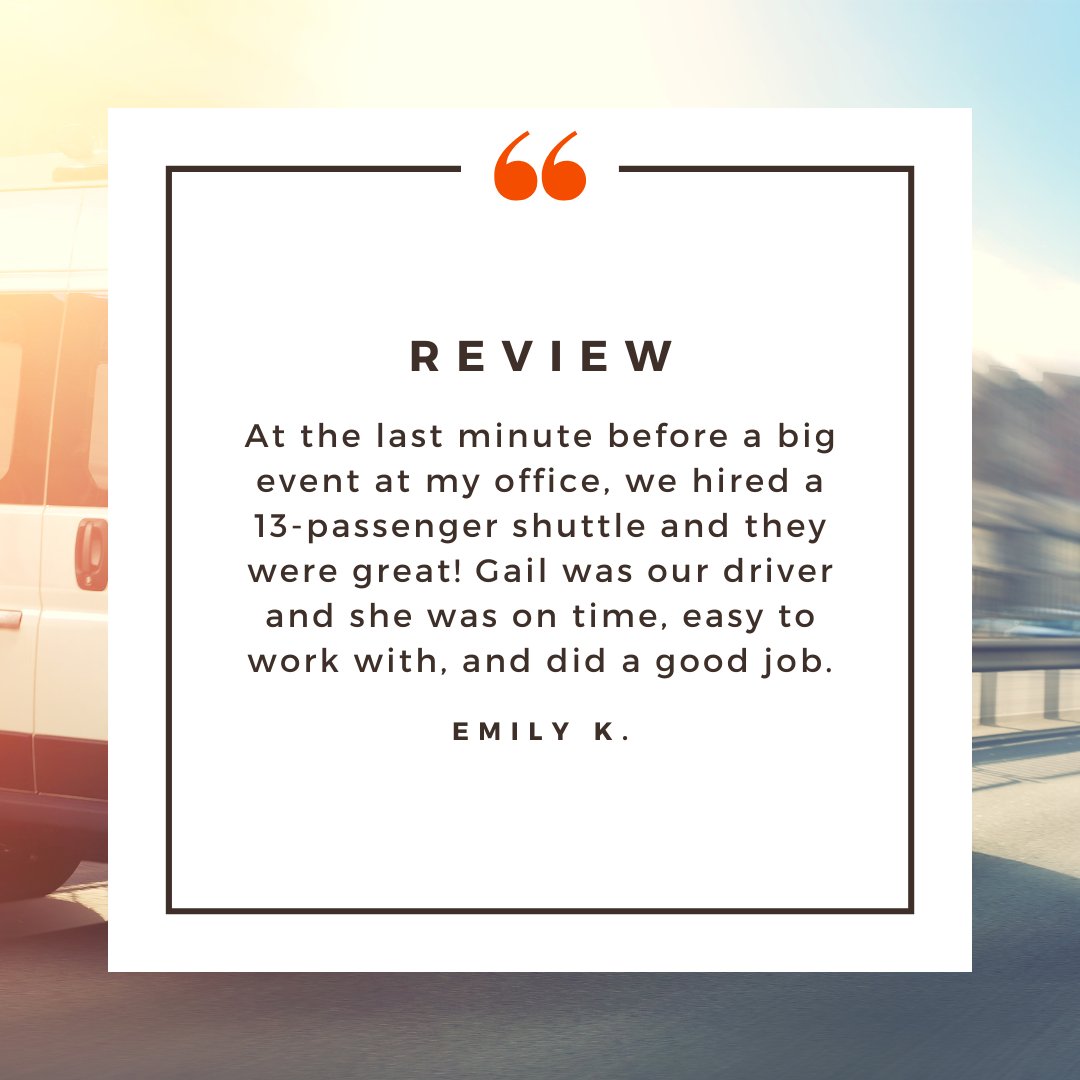 CTCBus's tweet photo. Thank you, Emily! We take pride in ensuring that our drivers are punctual, professional, and accommodating to our customers' needs, and we are thrilled to hear that Gail met these expectations 🤩

#testimonial #charterbus #idahotransportation https://t.co/ZUpYLf355C