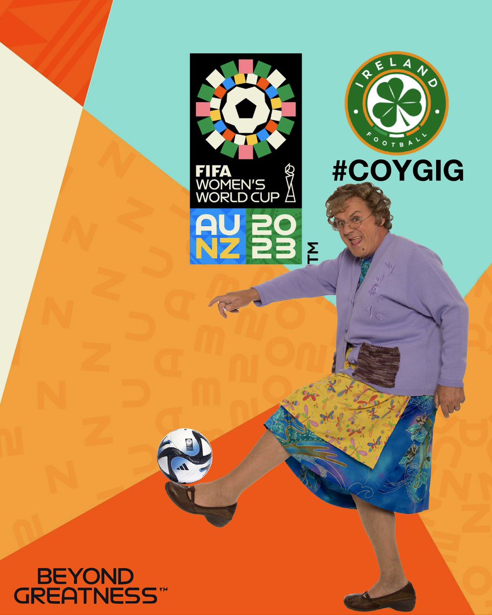 MrsBrownsBoys's tweet photo. Best of luck to our amazing Irish women competing in the FIFA woman’s World Cup. Mrs. Brown’s Boys are all behind you ❤️🇮🇪 #coygig @FAIreland https://t.co/04eJ6POGlZ