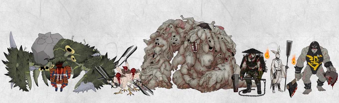 クリーチャー依頼できる人少ないって話題に便乗するんですけどドラゴンでもグロキモ系でもホラー系でも虫系でも神話生物でもとりあえず人間じゃないものならなんでも描けます。個人様からのご依頼なら金額のご相談も承ってますのでよかったら依頼先候補に入れてください 