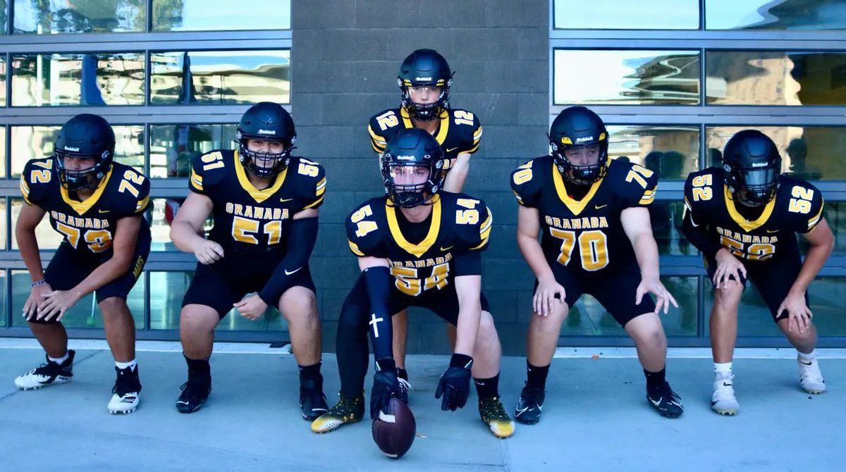 Granada High School Football (@granada_fb) on Twitter photo Photo and media day at Granada. These big dudes looking to get after it on August 25th.
<a href="/Quinn_Boyd12/">Quinn Boyd</a> <a href="/Dawson_Kerezsi/">Dawson Kerezsi</a> <a href="/Jackson30472523/">Jackson Allen 2025</a> <a href="/LukasVB2024/">Lukas Von Bergen 2024</a> <a href="/gabe66577/">Gabemoncada 2024</a> <a href="/TopPreps/">College Coach / College Scout / College Recruiter</a> <a href="/westcoastpreps_/">West Coast Preps</a> <a href="/GranadaMats/">Granada Matadors Athletics</a> <a href="/GranadaPride/">Granada High School</a> <a href="/GoMVB/">GoMVB Get Seen. Get Serious. Get to the Next Level</a> <a href="/DVC_oline/">Coach Dave Garcia</a> <a href="/PrepRedzoneCA/">Prep Redzone California</a> Photo and media day at Granada. These big dudes looking to get after it on August 25th.
<a href="/Quinn_Boyd12/">Quinn Boyd</a> <a href="/Dawson_Kerezsi/">Dawson Kerezsi</a> <a href="/Jackson30472523/">Jackson Allen 2025</a> <a href="/LukasVB2024/">Lukas Von Bergen 2024</a> <a href="/gabe66577/">Gabemoncada 2024</a> <a href="/TopPreps/">College Coach / College Scout / College Recruiter</a> <a href="/westcoastpreps_/">West Coast Preps</a> <a href="/GranadaMats/">Granada Matadors Athletics</a> <a href="/GranadaPride/">Granada High School</a> <a href="/GoMVB/">GoMVB Get Seen. Get Serious. Get to the Next Level</a> <a href="/DVC_oline/">Coach Dave Garcia</a> <a href="/PrepRedzoneCA/">Prep Redzone California</a>