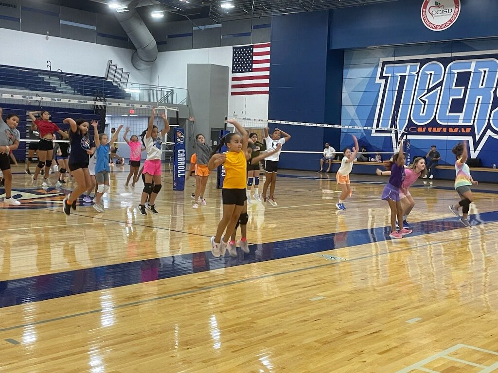 Future Tigers, 🧡💙🐯

Thank you for being part of our CHS Volleyball Camp! Your energy and enthusiasm made it an amazing experience. Keep practicing and enjoying the sport! 🏐 #tpnd 
<a href="/ryvalenz1011/">R. Valenzuela</a> <a href="/Arredondo_CHS/">Robert M. Arredondo</a> <a href="/CNeatherlin/">Cal Neatherlin</a> <a href="/MaryCarrollHigh/">Mary Carroll High School</a> <a href="/CCISD/">CCISD</a>