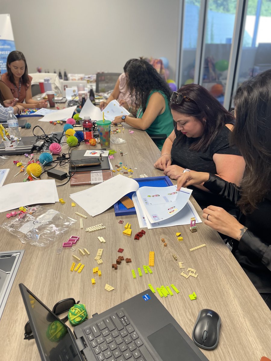 ☁️🎈🏠⛺️The TX ACE team came together, building connections brick by brick through LEGO team building, inspired by the movie 'Up.” Collaborating, communicating, and fostering teamwork, we're rising Up Together! #SAISDfamilia