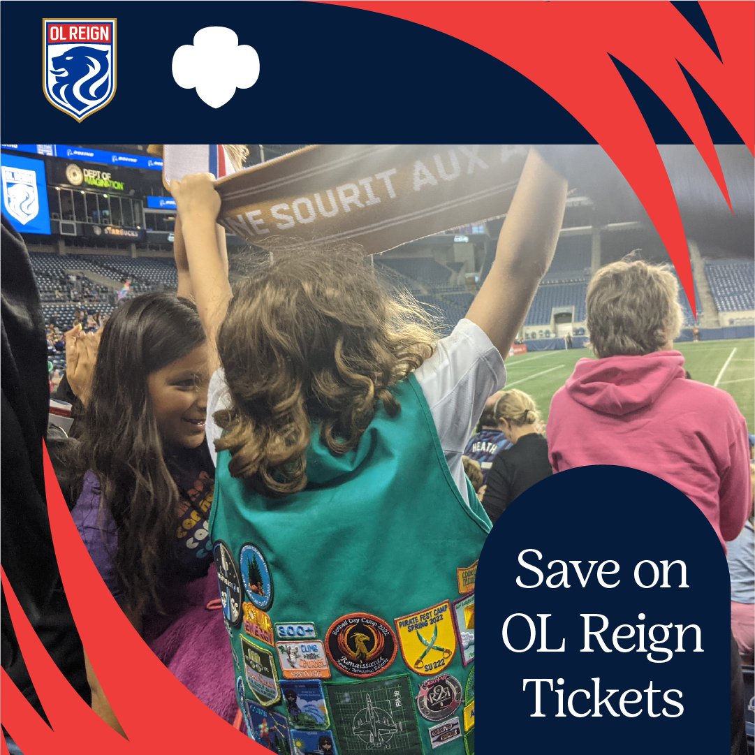 Get your Girl Scout discount on @OLReign home matches at @LumenField! OL Reign is pleased to offer 15% off on select stadium seating and reduced service fees—just for Girl Scouts. 💚⚽ #GirlscoutsWW Also, be sure to register for Girl Scout Night on Oct.6! bit.ly/3OtCQkU