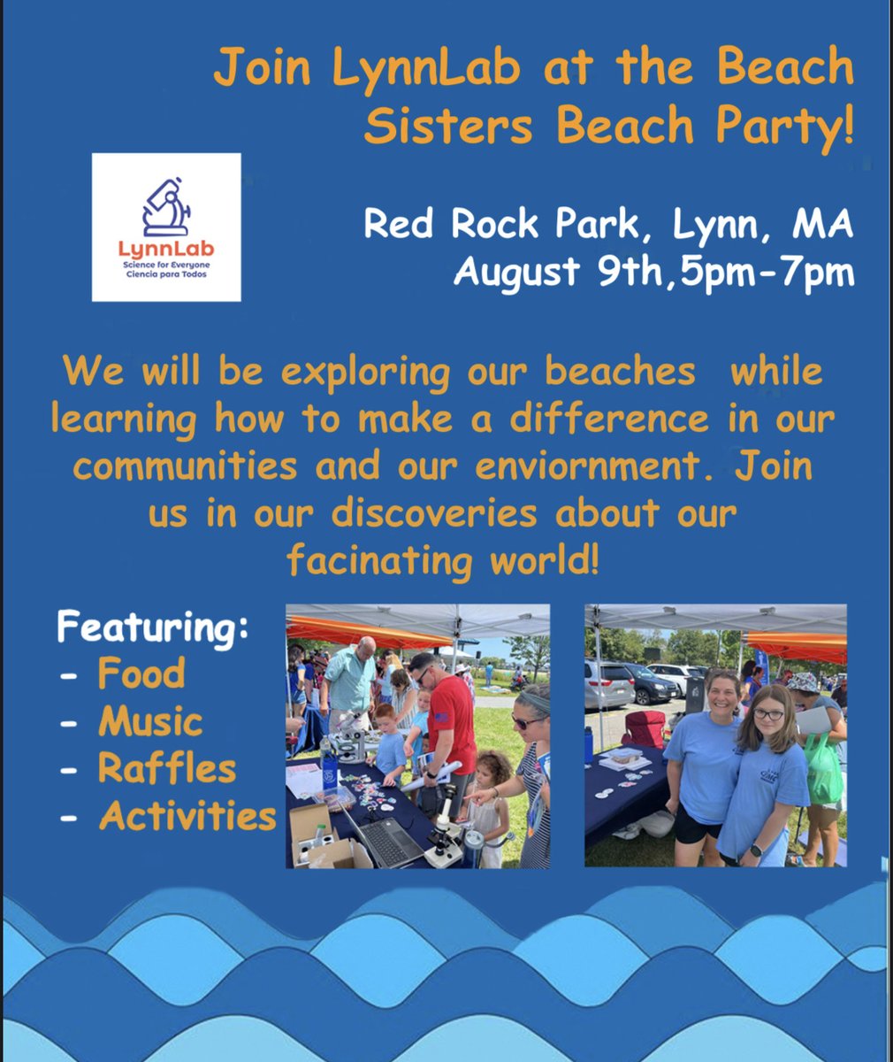 LynnLab_Bio's tweet image. Join LynnLab in our exciting new event at the Beach Sisters Beach Party! More info on the flyer!
As always, additional donations are appreciated! 
gofund.me/ce4ddc12