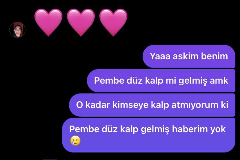 Ciddi ciddi şunu yaşadım az önce çok dokundu :(